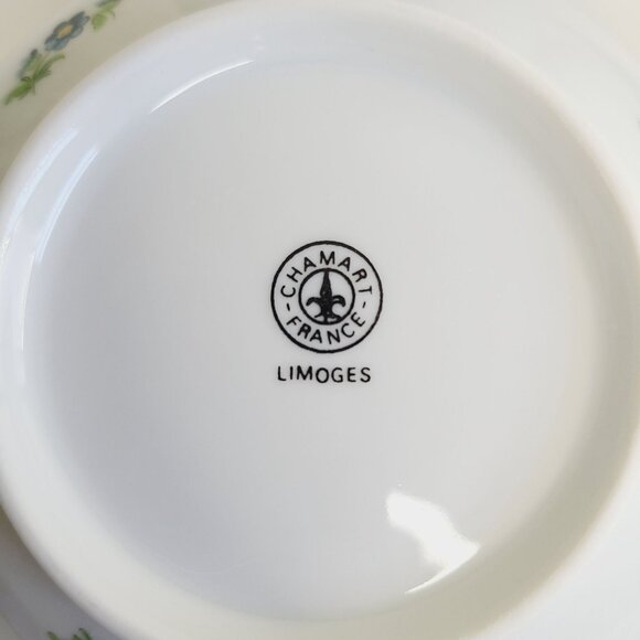 Limoges Chamart Porcelain Bowls With Lids Floral & Insect Trinkets set of 4 - Picture 16 of 16